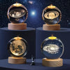 Luminous Saturn 3D Solar System Crystal Sphere ATHLEXES