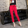 ChicHigh Waist Butterfly Knot Linen Pants ATHLEXES