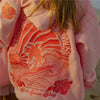 PINK PALM PUFF Casual Embroidered Fleece Hoodie ATHLEXES