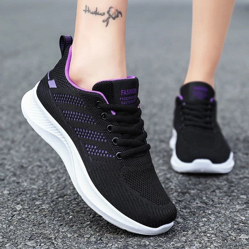 BreathEasy Women's Mesh Flat Sneakers 2024 ATHLEXES