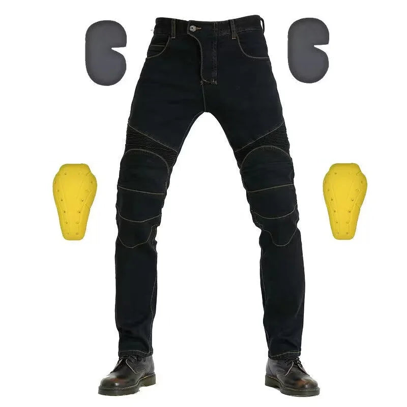 RiderShield Embroidered Motorcycle Jeans ATHLEXES