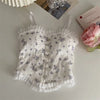 Floral Lace Back Camisole for Summer Elegance ATHLEXES