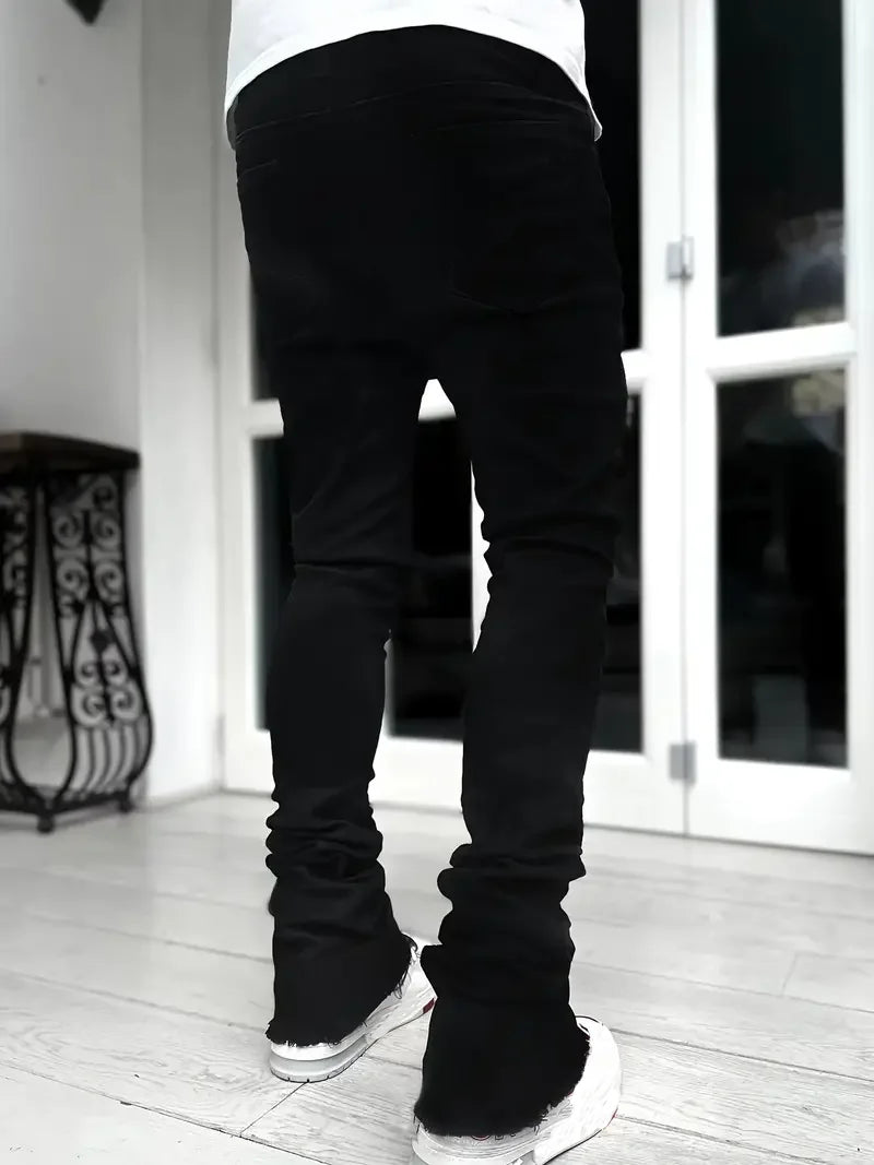 Urban Edge Stretch Slim Fit Flared Jeans for Men ATHLEXES