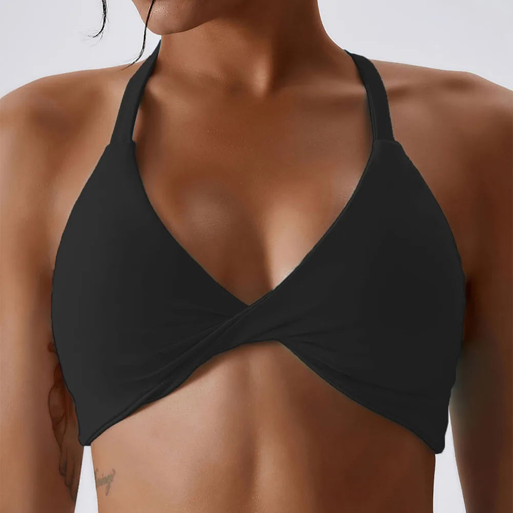 Anfilia High Elastic Halter Sports Bra ATHLEXES
