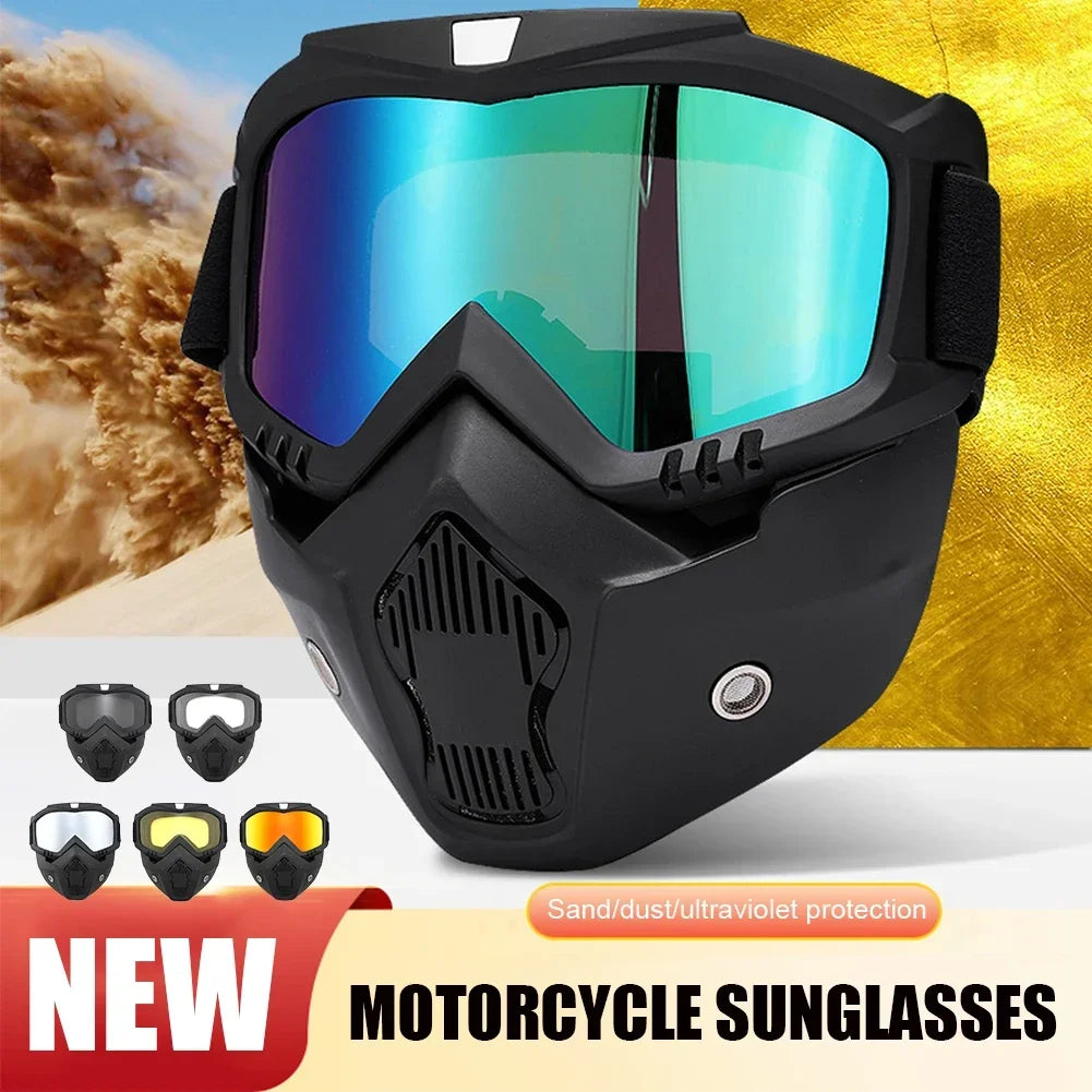 Ultimate UV400 Motorcycle Goggles with Mouthpiece ATHLEXES