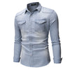 AutumnBlend Casual Denim Lapel Shirt ATHLEXES