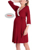 LuxeMaternity Lace Nightgown with Adjustable Belt ATHLEXES