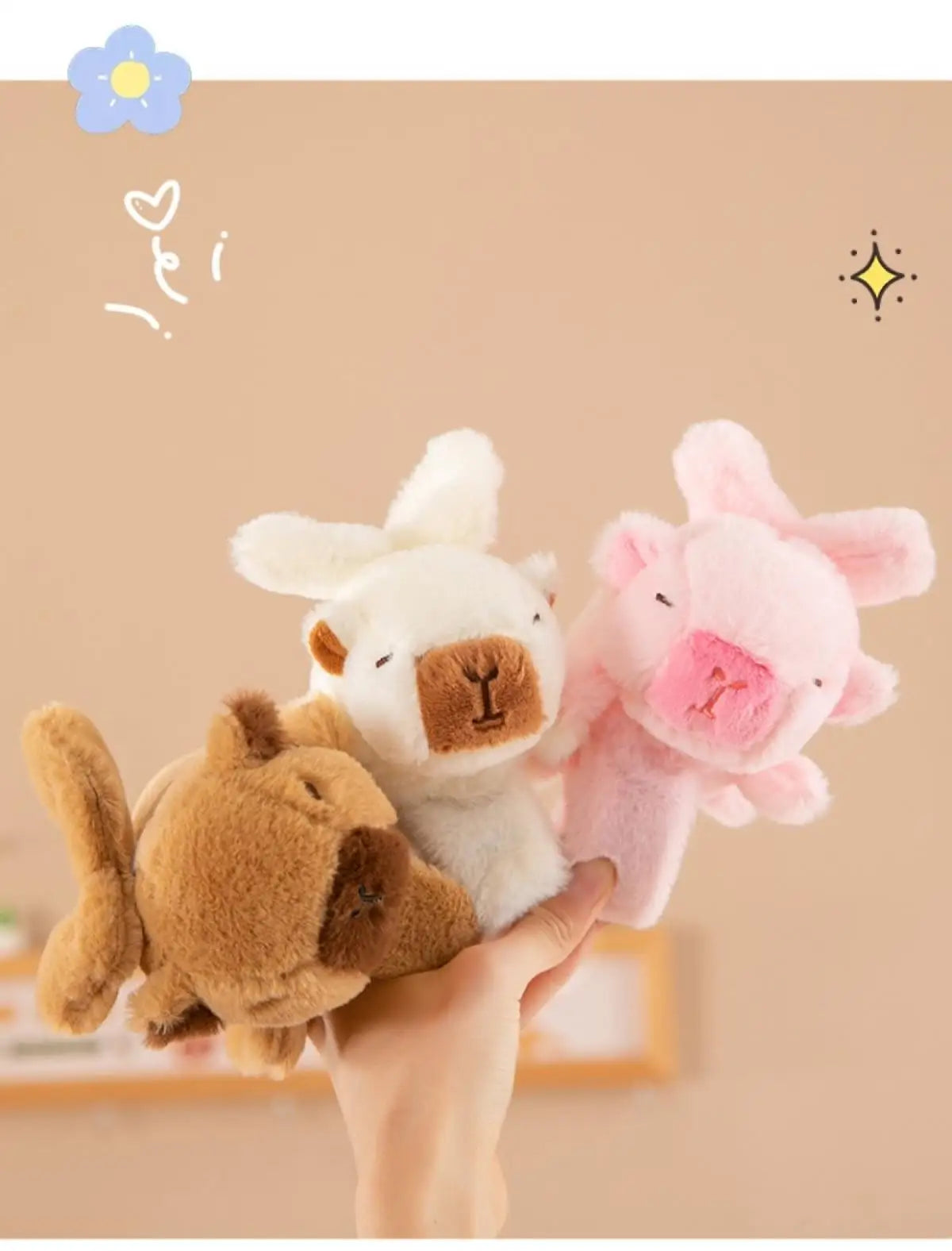 Kawaii Capybara Plush Slap Bracelet Toy ATHLEXES