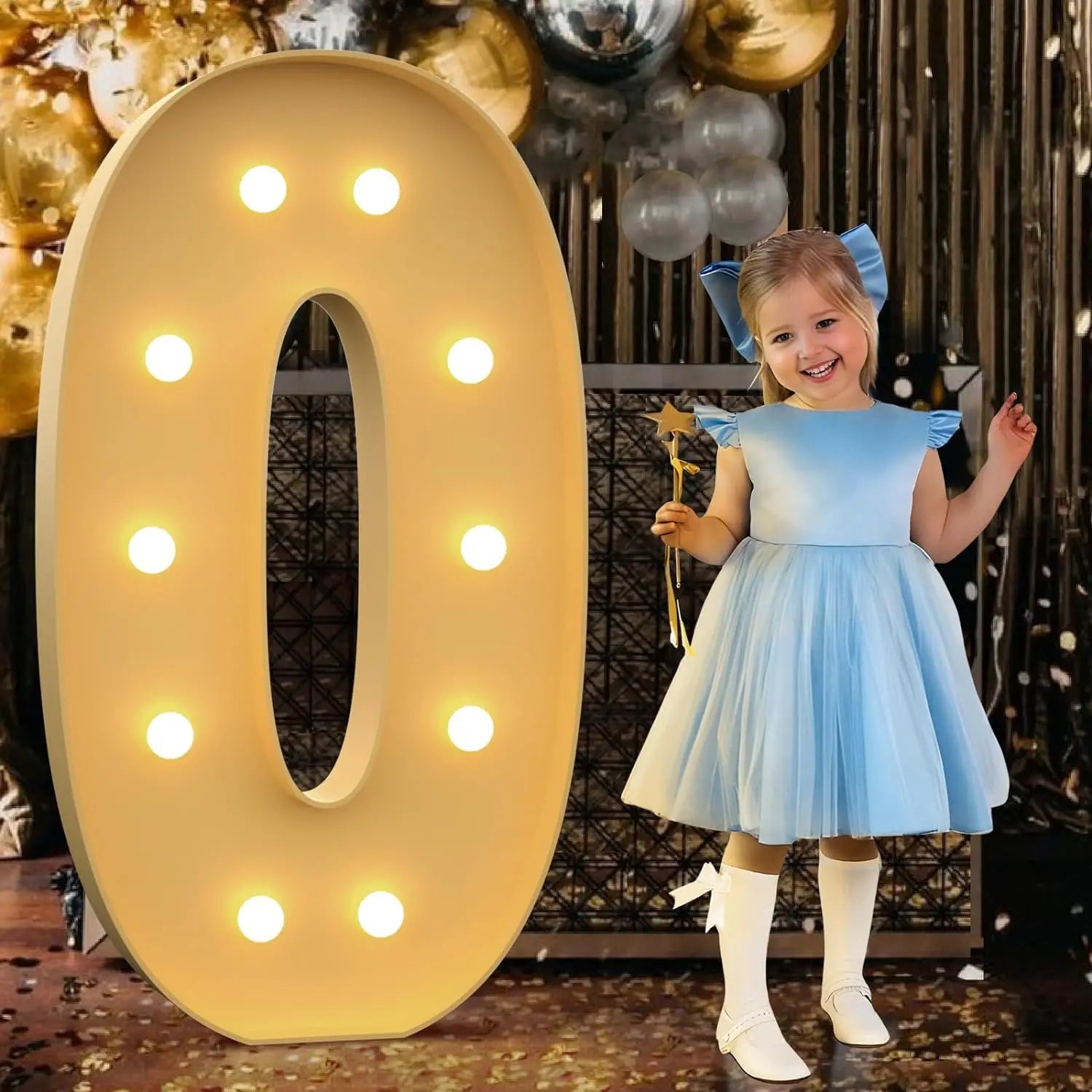 Radiant 4FT DIY Light Up Numbers for Celebrations ATHLEXES
