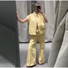 Chic Summer Vest and Wide Leg Pants Set ATHLEXES