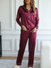 Solid Long Sleeve Pajama Set ATHLEXES