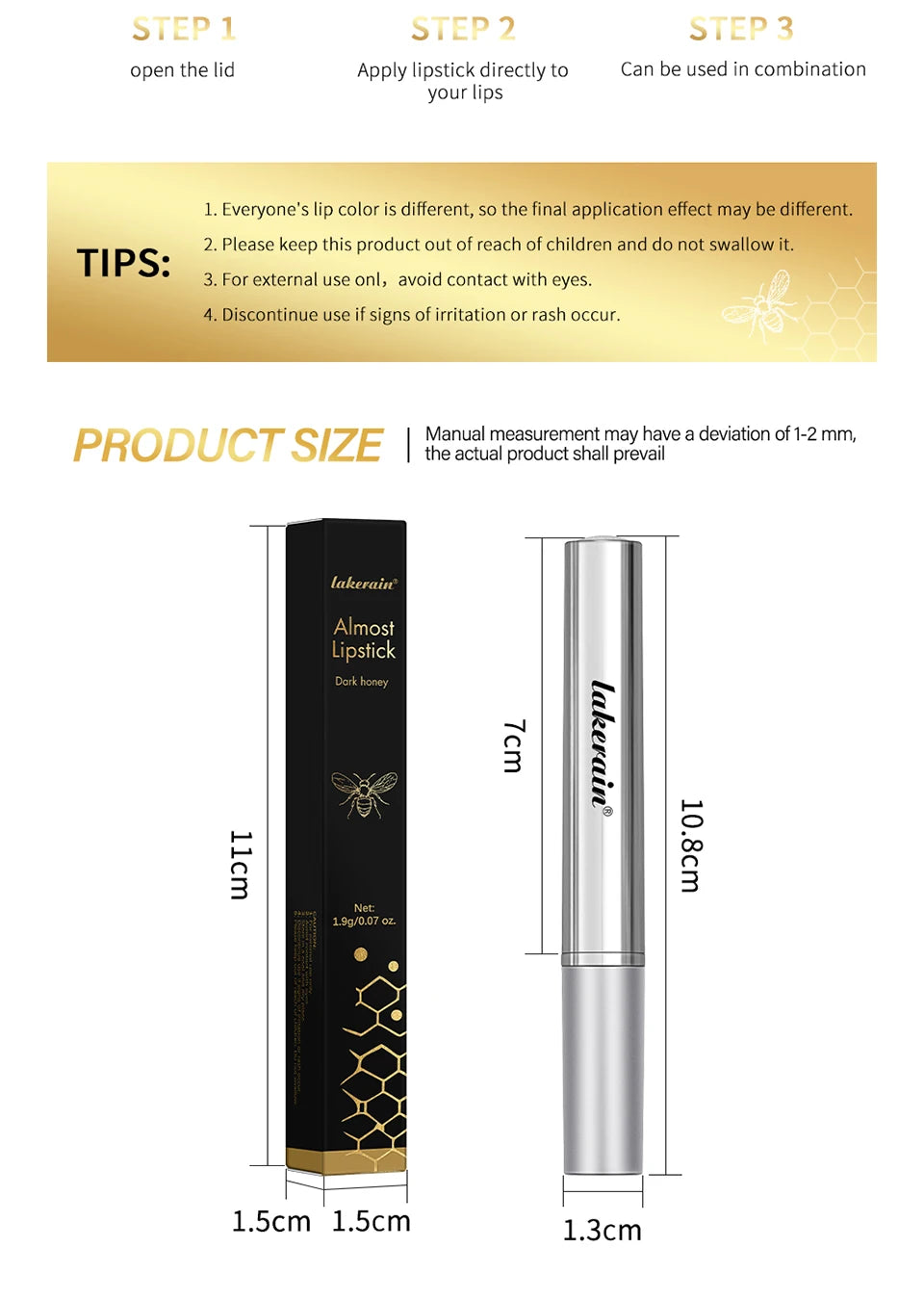 Colorless Black Honey Lip Balm ATHLEXES