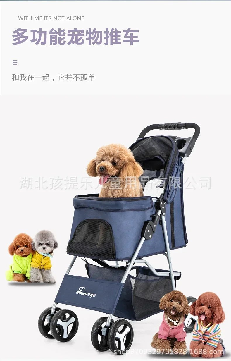 DTC-804 Portable Pet Stroller with Sunroof ATHLEXES