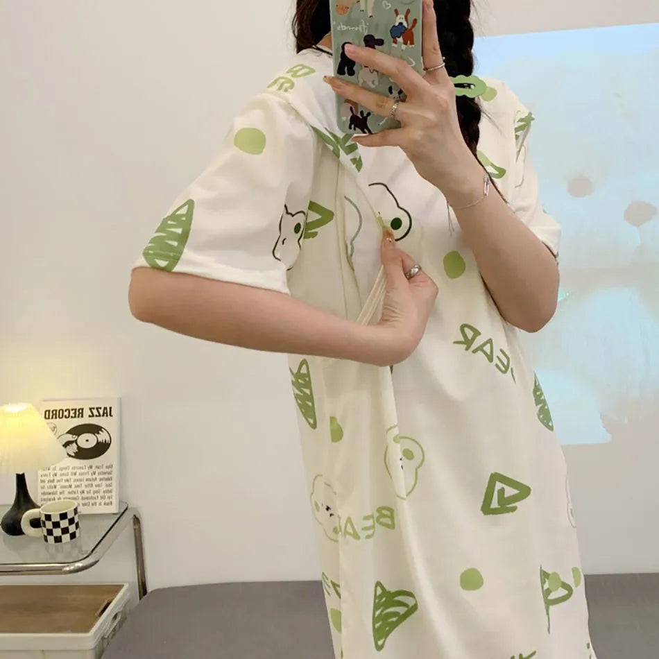 Chic Maternity Nightgown for Easy Breastfeeding ATHLEXES