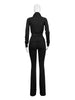 FAGADOER Casual Zip Pocket Crop Top & High Waist Leggings Set ATHLEXES