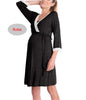 LuxeMaternity Lace Nightgown with Adjustable Belt ATHLEXES