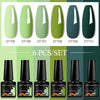 NailArt Pro 6pc UV Gel Polish Kit for Manicure ATHLEXES