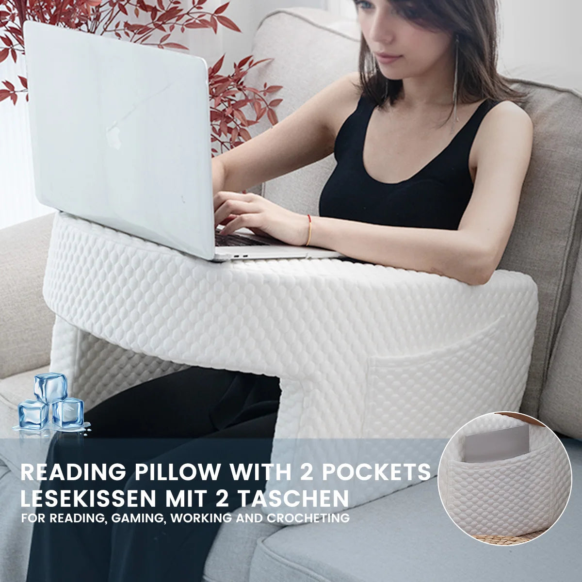 Soft Memory Foam Reading Pillow ATHLEXES