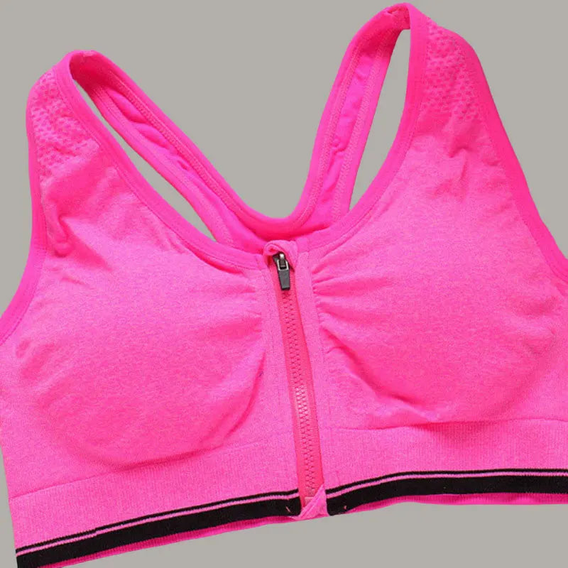 VitaFlex Front Zipper Sports Bra ATHLEXES