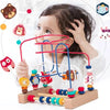 Montessori Wooden Roller Coaster Bead Maze for Toddlers ATHLEXES