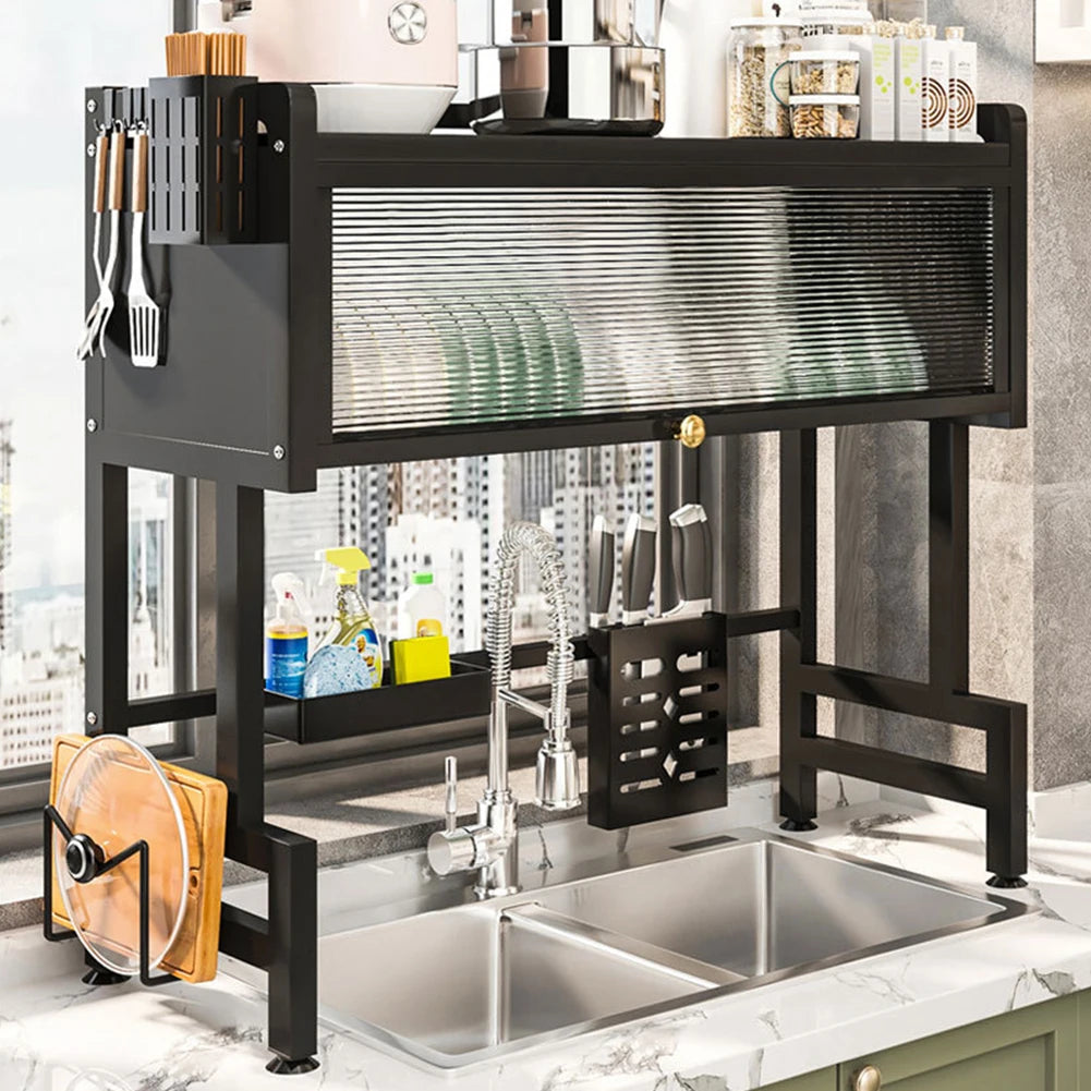 VAKIND Over Sink Dish Drying Rack Organizer ATHLEXES