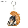 Heartfelt Dog Angel Pendant Keychain ATHLEXES
