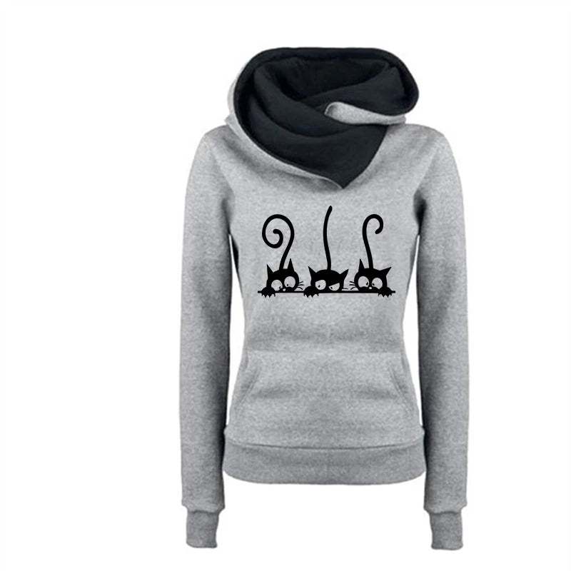 CozyCat Women's Pullover Hoodie ATHLEXES