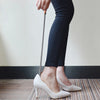 Elegant Stainless Steel Shoe Horn with Leather Cover ATHLEXES