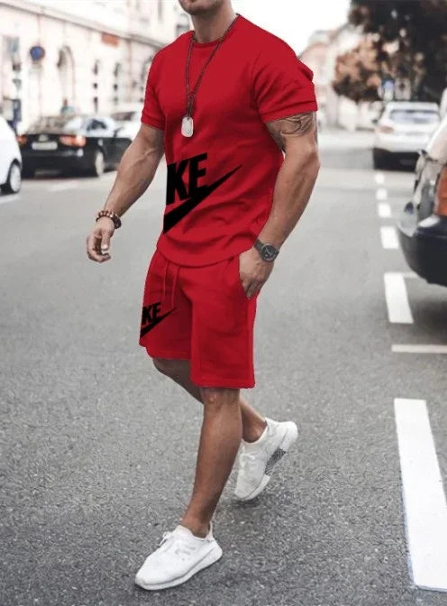 Luxury Men's Two-Piece Gym Shorts Set ATHLEXES