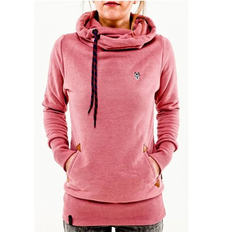 Autumn Chic Embroidered Pocket Hoodie ATHLEXES