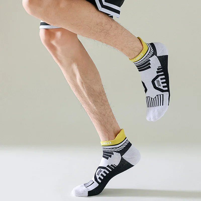 Vibrant 5 Pairs Athletic Cotton Socks Set ATHLEXES