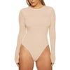 AllureFit Long Sleeve Bodycon Briefs Cut Bodysuit Tops ATHLEXES