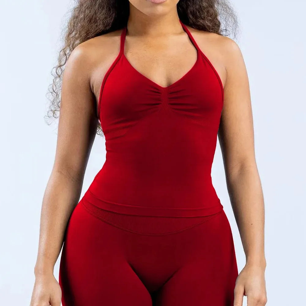 ElevateFit Strappy Yoga Sports Bra Top ATHLEXES