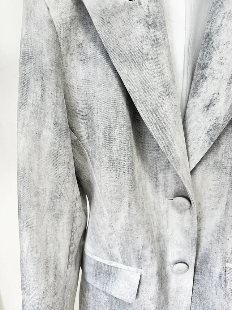 Chic Tie Dye Blazer and Pants Set ATHLEXES