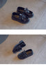 Elegant Bow-Knot Leather Flats for Girls' Events ATHLEXES