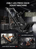Elite Leg Press Hack Squat Machine for Total Leg Training ATHLEXES