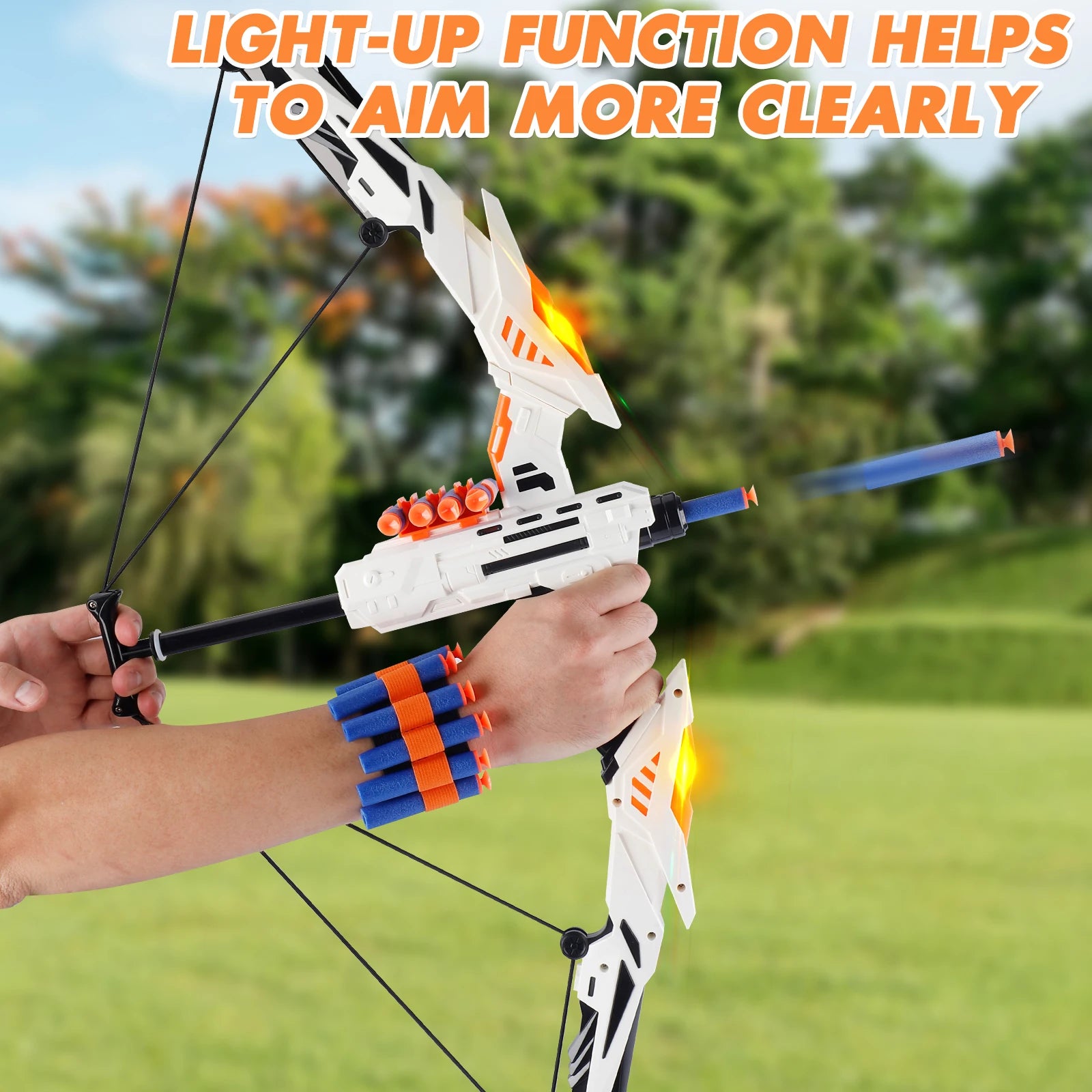 GlowDart LED Archery Toy Set for Kids ATHLEXES
