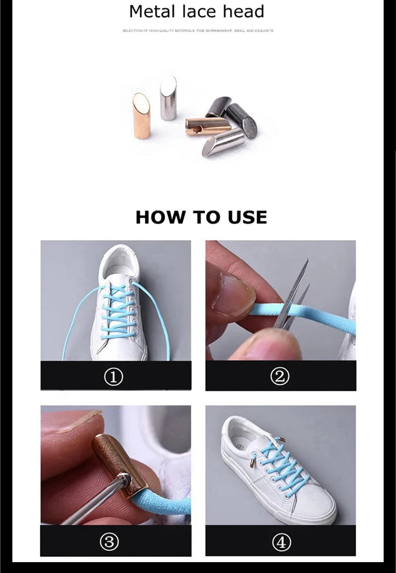 LazyLace Semicircle No-Tie Elastic Shoelaces ATHLEXES