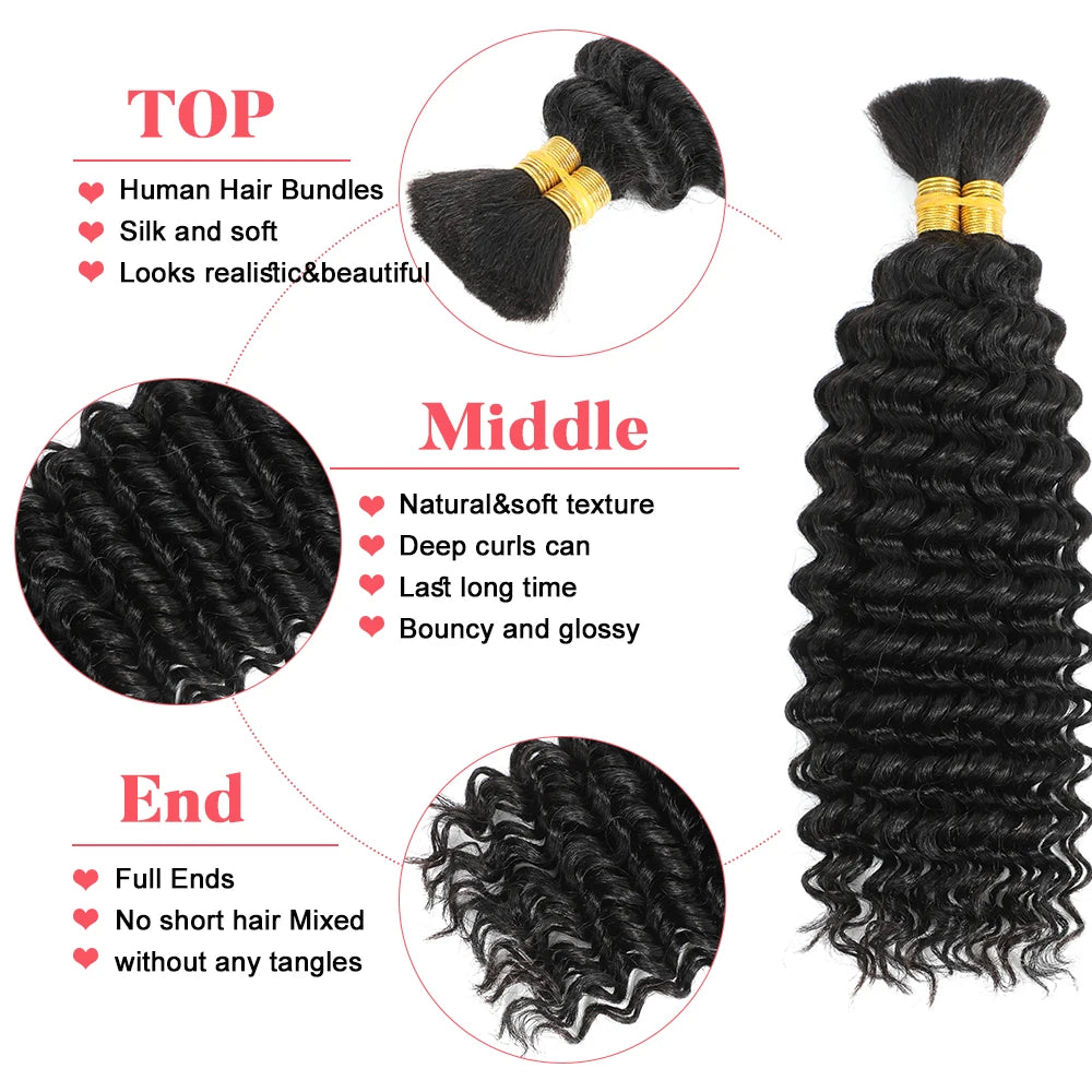 Boho Bliss Deep Wave Human Hair Bundles ATHLEXES
