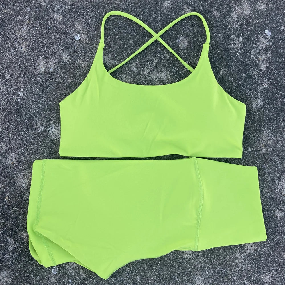 Athletic Comfort Yoga Set with Cross Straps ATHLEXES
