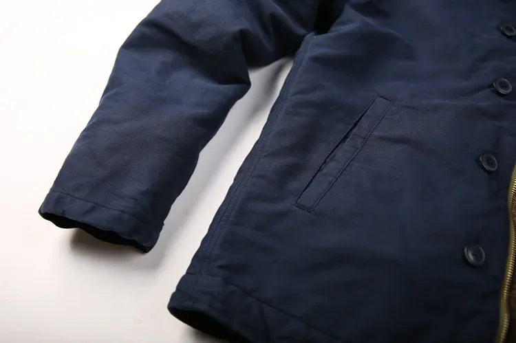 NON STOCK USN N-1 Military Style Warm Coat with Sherpa Lining ATHLEXES