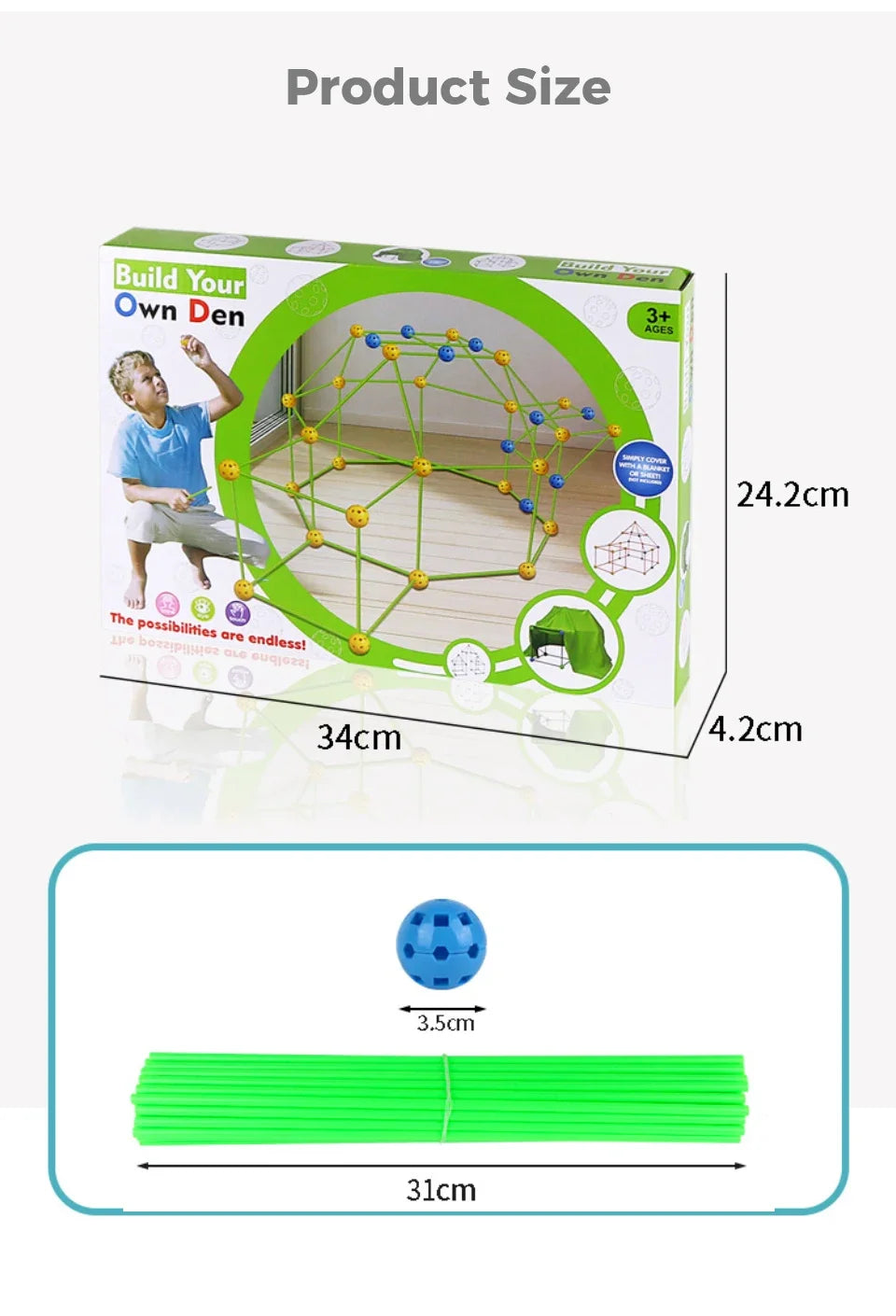 Creative Fort Builder Kits for Kids' Playtime Fun ATHLEXES