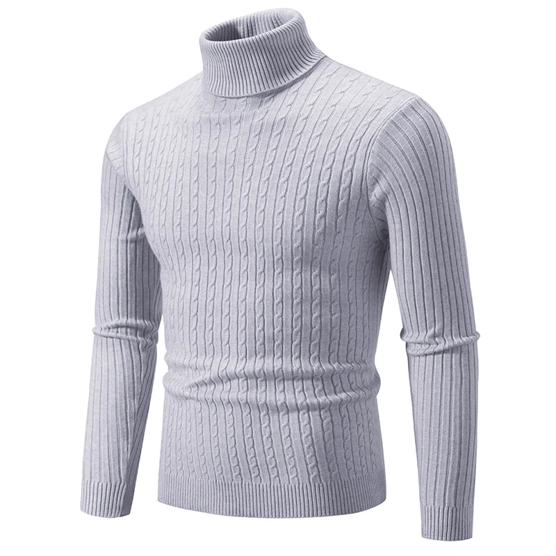 Elevate Warmth Men's Turtleneck Sweater Pullover ATHLEXES