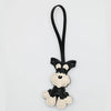 Colorful Teddy Dog Leather Keychain Pendant ATHLEXES