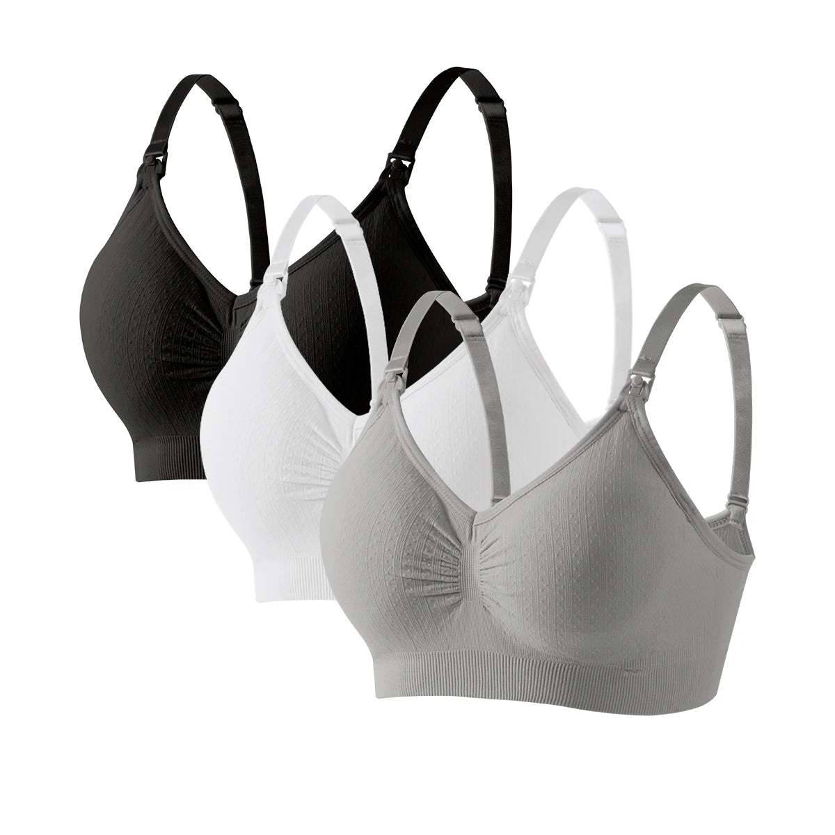 ComfortFlex 3 PCS Nursing Bra Set for Moms ATHLEXES
