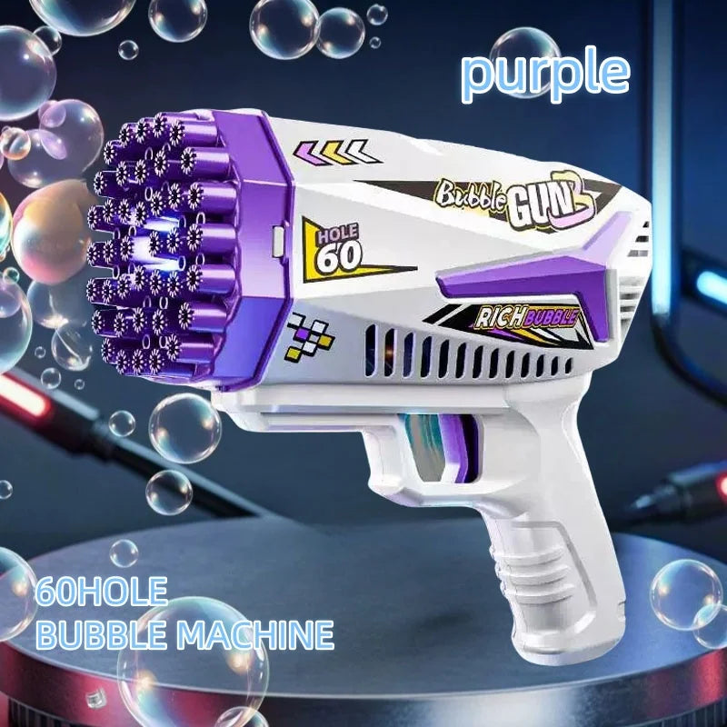BubbleJoy Colorful Light Bubble Gun ATHLEXES