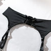 Sexy Lingerie Set Bow Bra Black Temptation Four Piece Set ATHLEXES