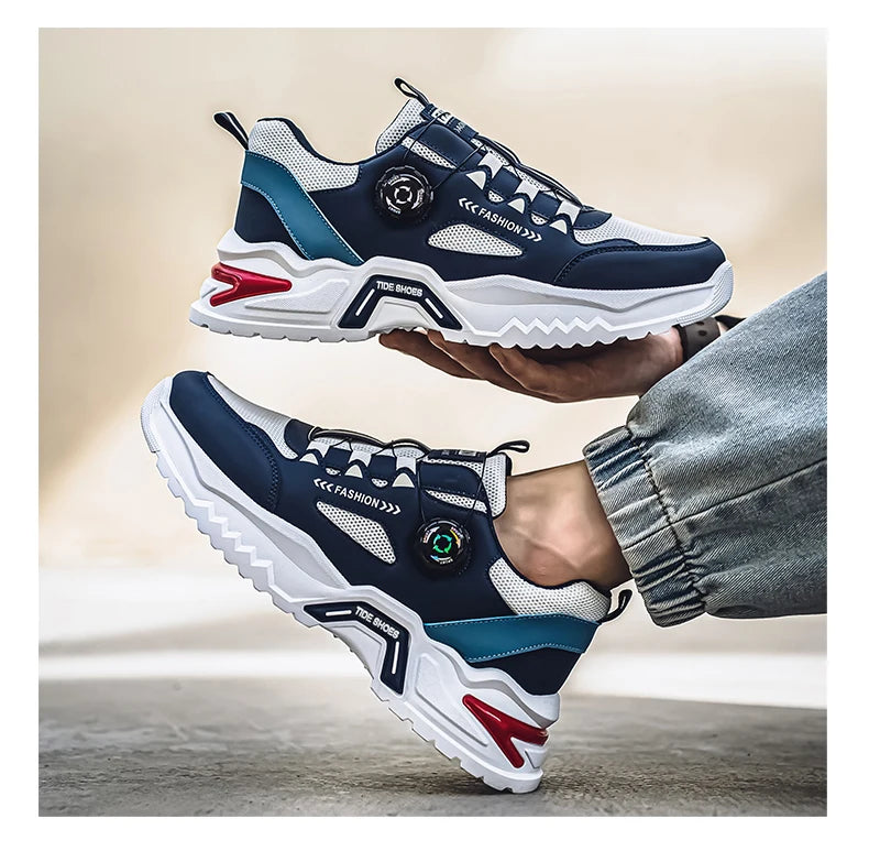Korean Style Rotating Buckle Sports Sneakers ATHLEXES