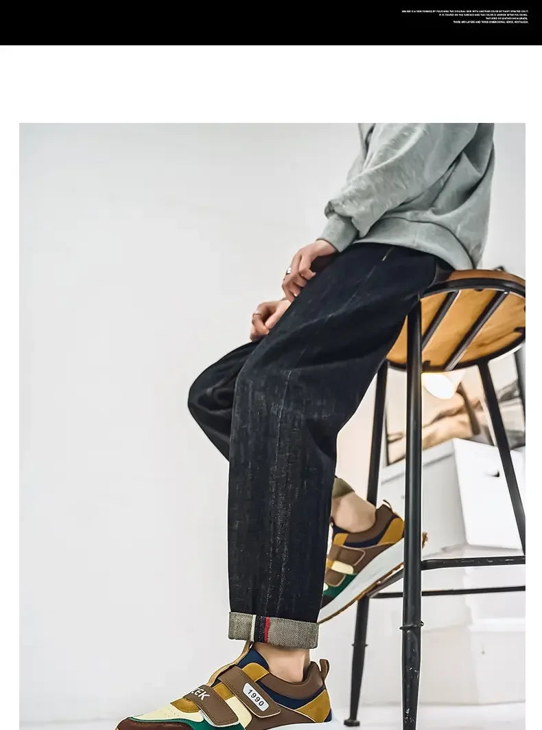 Retro Patchwork Men's Fashion Sneakers for Outdoor Sport ATHLEXES
