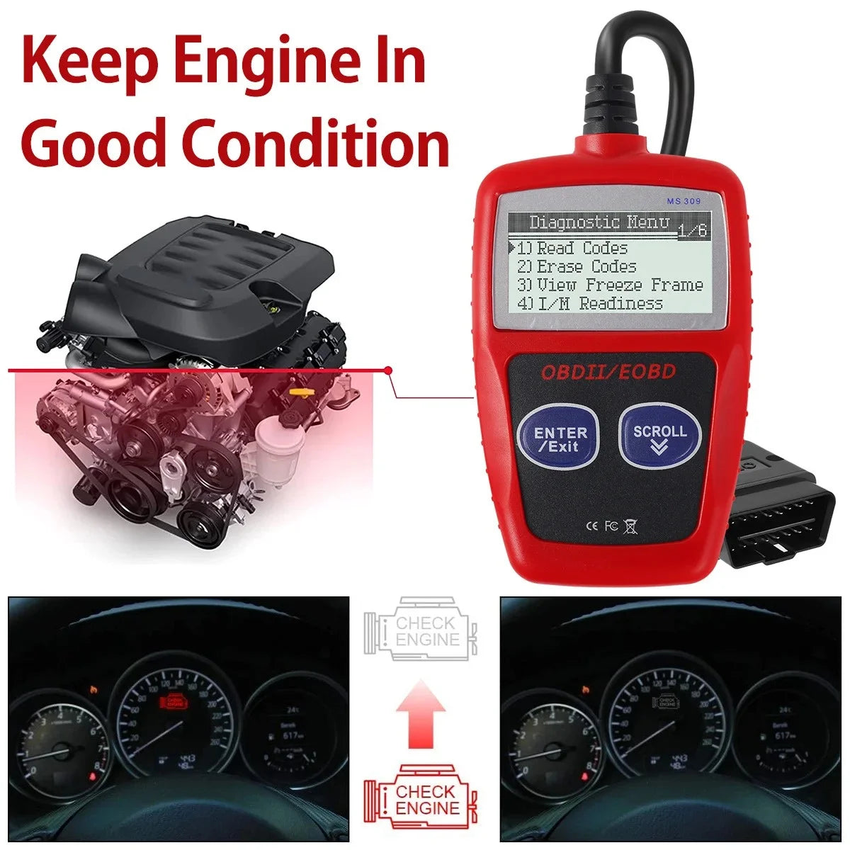 AutoSmart OBD2 Fault Code Scanner ATHLEXES